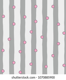 Stripe With Dot Texture Background Pattern Print.