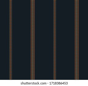 Stripe and dots pattern with navy blue, Red and Golden colors vertical parallel stripe.Vector abstract background.