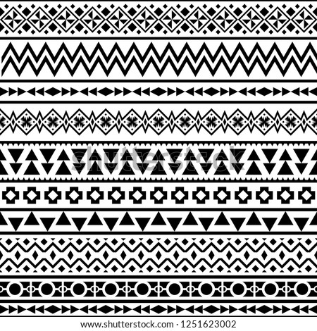 Stripe ethnic seamless pattern. Aztec, peruvian, mexican design Illustration vector