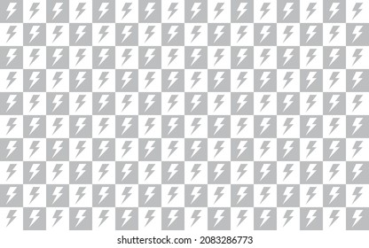 Stripe Gray-White Lightning Icon Background Design Vector 