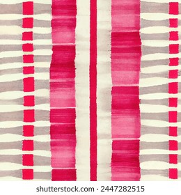 Stripe ikat ethnic tribal, handmade seamless wallpaper. Ethnic Ikat abstract background art. llustration for greeting cards, printing and other design project.