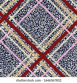 raya con fondo marino leopardo