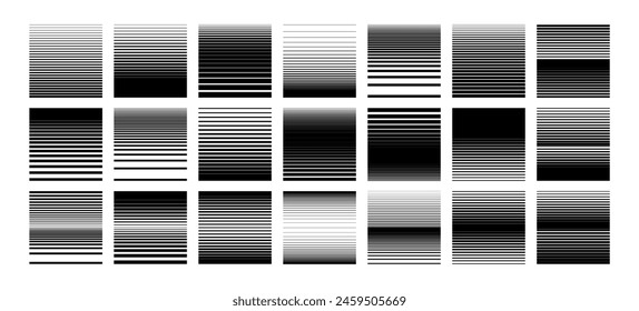 Stripe line abstract square design set