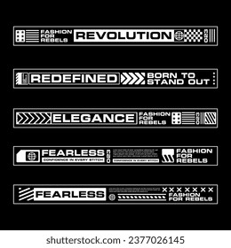 Stripe line clothing streetwear design template