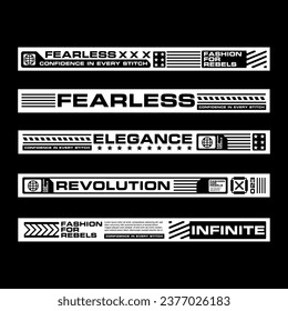Stripe line clothing streetwear design template