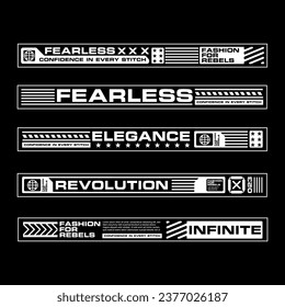 Stripe line clothing streetwear design template