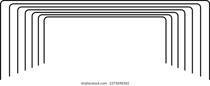 Stripe Line Decorative Element Isolated Background