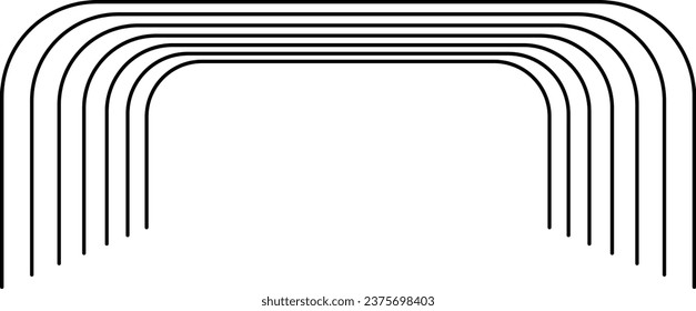 Stripe Line Decorative Element Isolated Background
