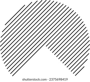 Stripe Line Decorative Element Isolated Background