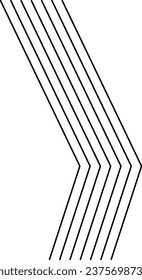 Stripe Line Decorative Element Isolated Background