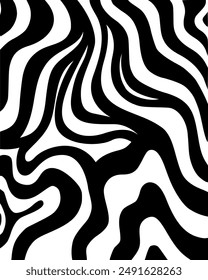 Stripe line monochrome illusion illustration patten background vector layout banner paper art print editable