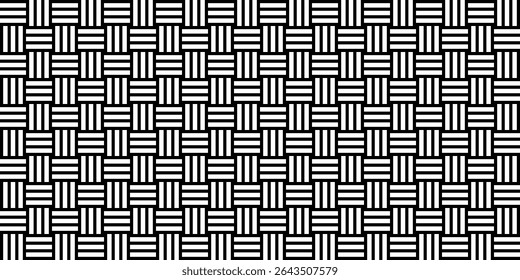 Stripe Lines Motifs Pattern, Weaving Style, can use for Decoration, Ornate, Wallpaper, Wrapping , Carpet, Fashion, Fabric, Tile, Background, etc. Vector Illustration