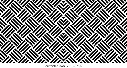 Stripe Lines Motifs Pattern, Weaving Style, can use for Decoration, Ornate, Wallpaper, Wrapping , Carpet, Fashion, Fabric, Tile, Background, etc. Vector Illustration