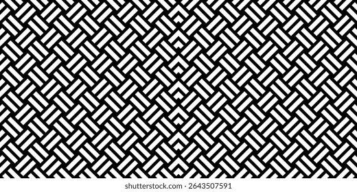 Stripe Lines Motifs Pattern, Weaving Style, can use for Decoration, Ornate, Wallpaper, Wrapping , Carpet, Fashion, Fabric, Tile, Background, etc. Vector Illustration
