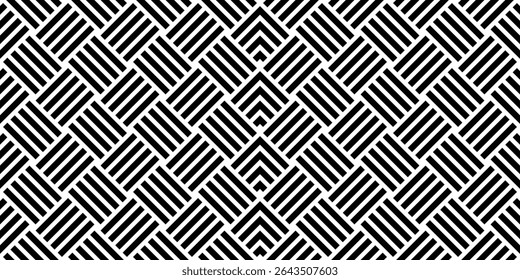 Stripe Lines Motifs Pattern, Weaving Style, can use for Decoration, Ornate, Wallpaper, Wrapping , Carpet, Fashion, Fabric, Tile, Background, etc. Vector Illustration