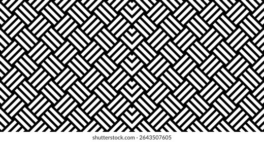 Stripe Lines Motifs Pattern, Weaving Style, can use for Decoration, Ornate, Wallpaper, Wrapping , Carpet, Fashion, Fabric, Tile, Background, etc. Vector Illustration