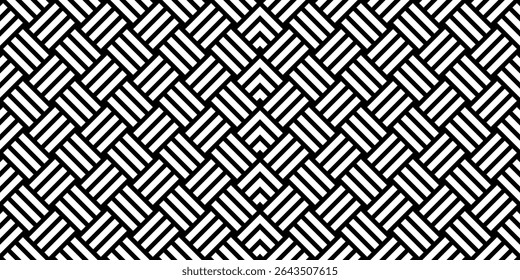 Stripe Lines Motifs Pattern, Weaving Style, can use for Decoration, Ornate, Wallpaper, Wrapping , Carpet, Fashion, Fabric, Tile, Background, etc. Vector Illustration