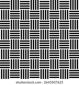 Stripe Lines Motifs Pattern, Weaving Style, can use for Decoration, Ornate, Wallpaper, Wrapping , Carpet, Fashion, Fabric, Tile, Background, etc. Vector Illustration