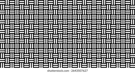 Stripe Lines Motifs Pattern, Weaving Style, can use for Decoration, Ornate, Wallpaper, Wrapping , Carpet, Fashion, Fabric, Tile, Background, etc. Vector Illustration