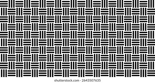 Stripe Lines Motifs Pattern, Weaving Style, can use for Decoration, Ornate, Wallpaper, Wrapping , Carpet, Fashion, Fabric, Tile, Background, etc. Vector Illustration