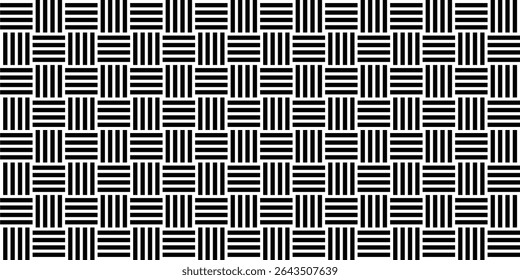 Stripe Lines Motifs Pattern, Weaving Style, can use for Decoration, Ornate, Wallpaper, Wrapping , Carpet, Fashion, Fabric, Tile, Background, etc. Vector Illustration