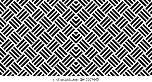 Stripe Lines Motifs Pattern, Weaving Style, can use for Decoration, Ornate, Wallpaper, Wrapping , Carpet, Fashion, Fabric, Tile, Background, etc. Vector Illustration