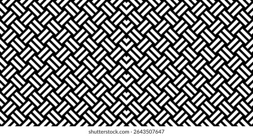 Stripe Lines Motifs Pattern, Weaving Style, can use for Decoration, Ornate, Wallpaper, Wrapping , Carpet, Fashion, Fabric, Tile, Background, etc. Vector Illustration
