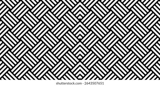 Stripe Lines Motifs Pattern, Weaving Style, can use for Decoration, Ornate, Wallpaper, Wrapping , Carpet, Fashion, Fabric, Tile, Background, etc. Vector Illustration