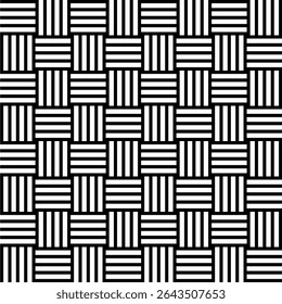Stripe Lines Motifs Pattern, Weaving Style, can use for Decoration, Ornate, Wallpaper, Wrapping , Carpet, Fashion, Fabric, Tile, Background, etc. Vector Illustration