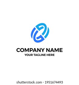 Stripe Loop Mobius Vector Abstract Illustration Logo Icon Design Template Element