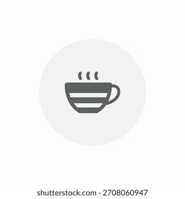 stripe mug icon sign vector