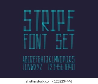 New Digital Age Font Set Stock Vector (Royalty Free) 1130934191