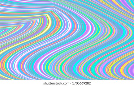 Patrón de rayas. Bandas de color abstractas. Ola fluida. Patrón de líneas. Fondo ondulado. Patrón de franjas coloridas. Ilustración vectorial.
