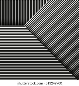 Stripe pattern. Abstract monochrome background. Vector texture.