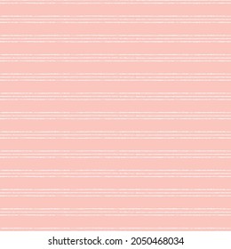 Stripe pattern background. Vector seamless repeat of hand drawn textured horizontal striped design. Pink pinstripe illustration resource element.