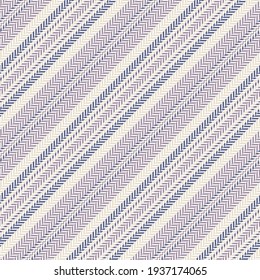 Stripe pattern in beige and purple. Herringbone  patterned retro vertical stripes background for dress, skirt, shirt, trousers, or other modern spring summer autumn winter fashion textile print.