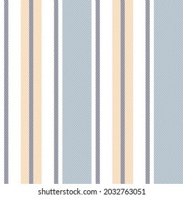 Stripe pattern in blue, soft yellow, white for spring autumn winter. Seamless herringbone textured large wide stripes for bed sheet, mattress, pillow, pyjamas, other modern fashion fabric print.