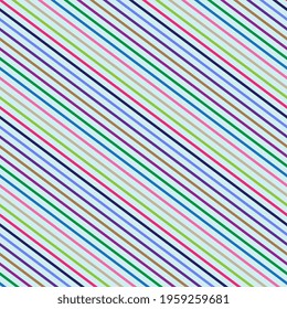 Stripe pattern colorful diagonal geometric background, surface design with slanting linear ornament.  Abstract background, vector illustration for prints, scrapbooking,  wrapping and  digital paper.