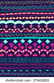 Stripe pattern ethnic vector wallpaper