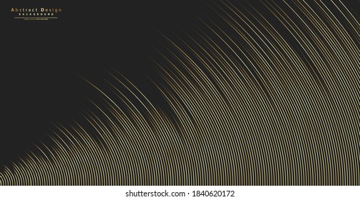 Stripe pattern gold luxury color. Gold wave line background. Abstract gold line texture. pattern vector illustration.