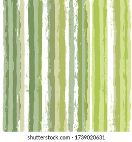 Stripe pattern, green watercolor striped seamless background, spring pastel brush strokes. vector grunge stripes, nature paintbrush line backdrop