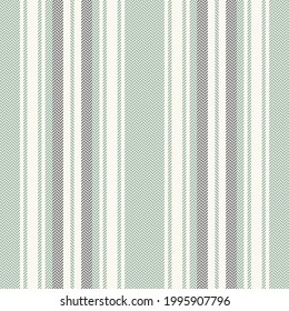 Stripe pattern with herringbone texture in sage green, grey, off white. Seamless vertical stripes vector background graphic for shirt, skirt, trousers, other modern spring summer fashion fabric print.