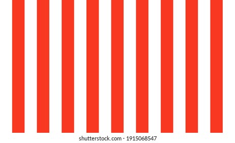 Stripe pattern lines red and white color background. Vector art.