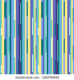 Streifenmuster. Mehrfarbiger Hintergrund. Nahtlose abstrakte Textur mit vielen Linien. Geometrische bunte Tapete mit Streifen. Druck für Flyer, Hemden und Textilien. Grußkarten