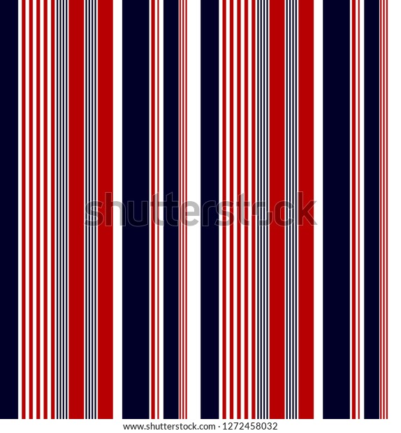 Stripe Pattern Navy Bluered White Colors Stock Vector (Royalty Free ...