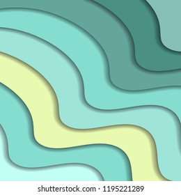 Stripe pattern. Paper Cut design. Vector illustration. Striped abstract background.