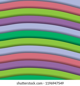 Stripe pattern. Paper Cut design. Vector illustration. Striped abstract background.