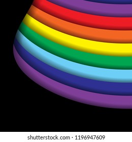 Stripe pattern. Paper Cut design. Vector illustration. Striped abstract background.
