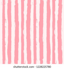 Stripe pattern pink lines background. vertical white  geometric. Paint Lines Seamless pattern. vector striped pastel background. ink brush strokes. rose stripes spring backdrop