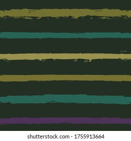 Stripe pattern, purple and green striped seamless background. Texture ink brush strokes. Hand drawn vector grunge stripes, modern paintbrush line backdrop